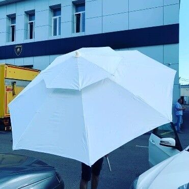 Зонт пляжный восьмиспицевый круглый пластиковый 2,65 м