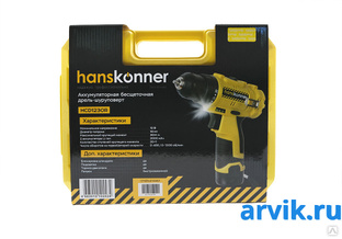 Шуруповерт аккумуляторный Hanskonner HCD1230R #1