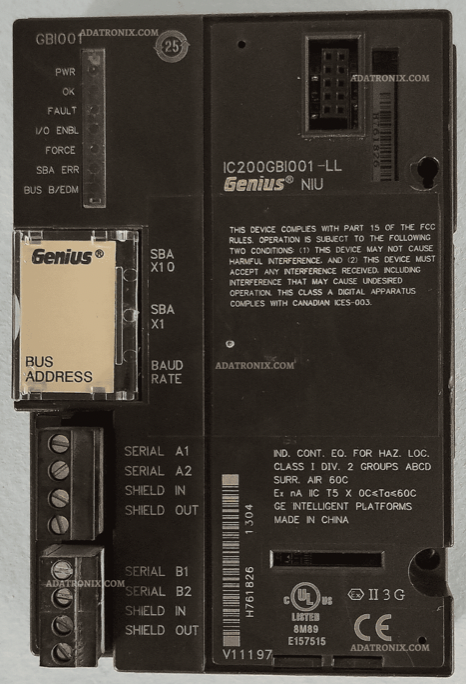 Модуль ввода-вывода GE fanuc IC200GBI001-LL