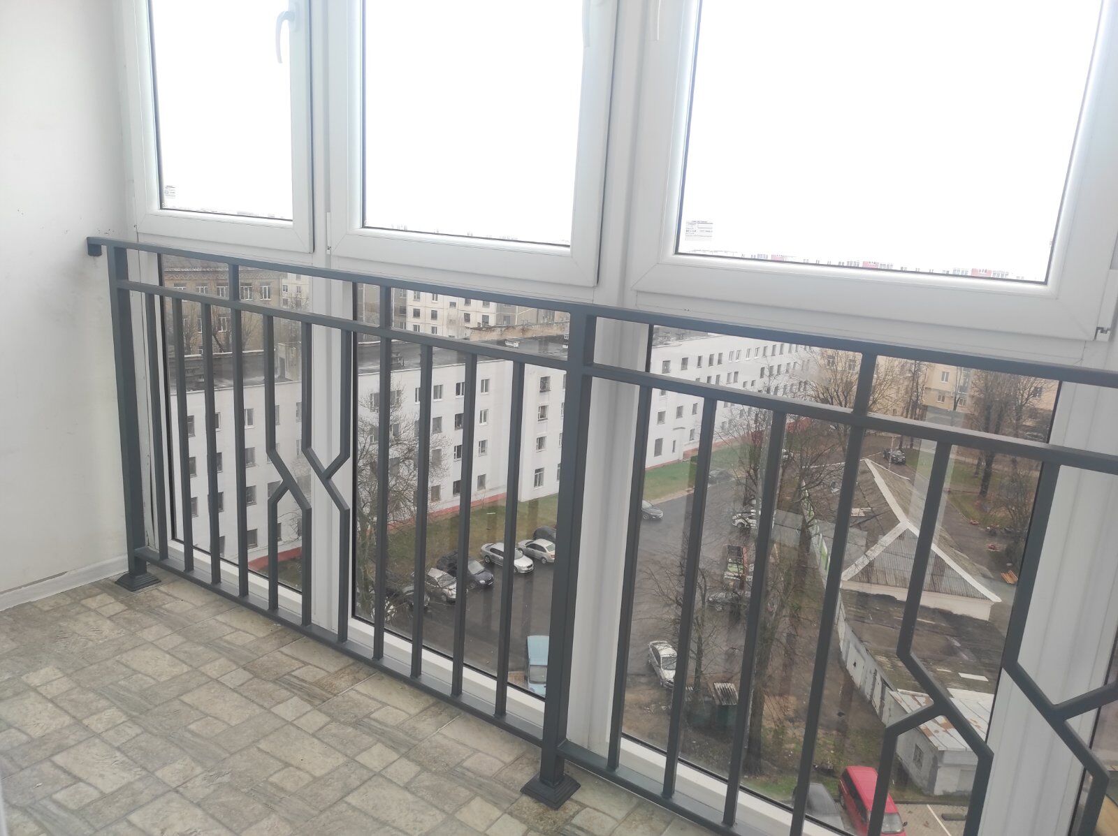 Перила балконные из нержавеющей стали с монтажом 3500*1000мм