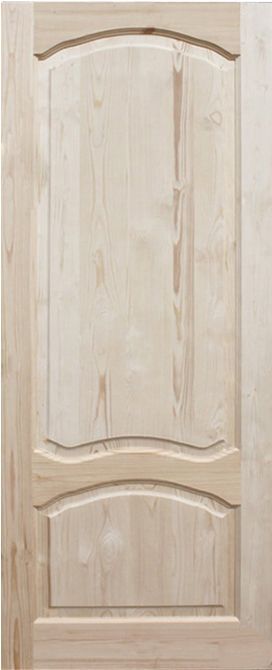 Дверь деревянная массив хвои ДГ 21-10 2070х870х80мм / Дверное полотно с кор