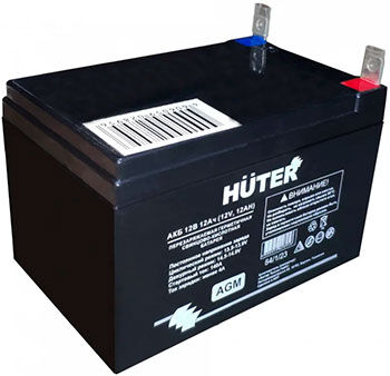 Аккумуляторная батарея Huter 12 В 12 Ач