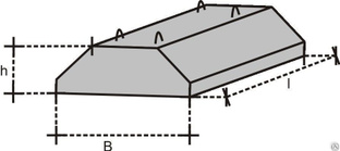 Плита ленточного фундамента ФЛ8.24-4 ГОСТ13580-85 
