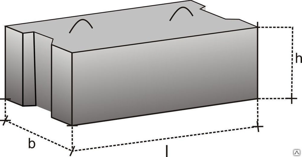 Блок фундаментный для стен подвалов ФБС9.6.3-Т ГОСТ 13579-78